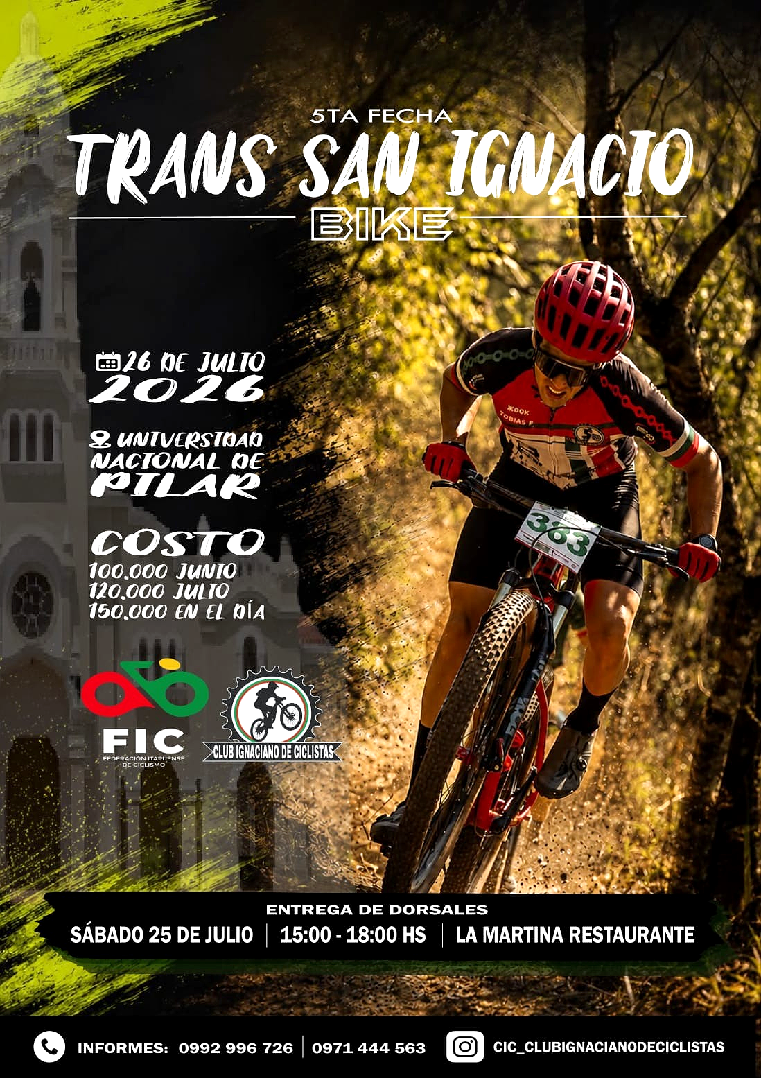 Afiche oficial Trans San Ignacio Bike, quinta fecha del campeonato 2026