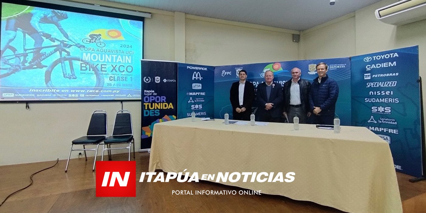 Imagen de la nota de Itapúa Noticias sobre lanzamiento de la Copa Aguavista XCO UCI 2024